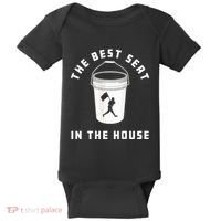 Bucket Baseball Lovers The Best Seat In The House Baby Bodysuit thumb 0