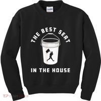 Bucket Baseball Lovers The Best Seat In The House Kids Sweatshirt thumb 0