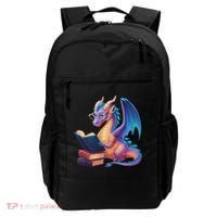 Bookworm Book Lover Women Dragon Reading Backpack thumb 0