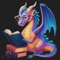 Bookworm Book Lover Women Dragon Reading Beanie thumb 2