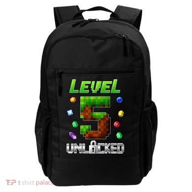 Birthday Boy Level 5 Unlocked 5th Birthday Game Pixel Backpack