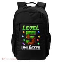 Birthday Boy Level 5 Unlocked 5th Birthday Game Pixel Backpack thumb 0