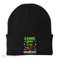 Birthday Boy Level 5 Unlocked 5th Birthday Game Pixel Beanie thumb 0