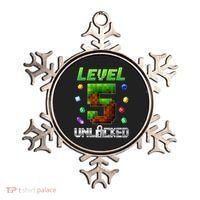 Birthday Boy Level 5 Unlocked 5th Birthday Game Pixel Ornament thumb 0