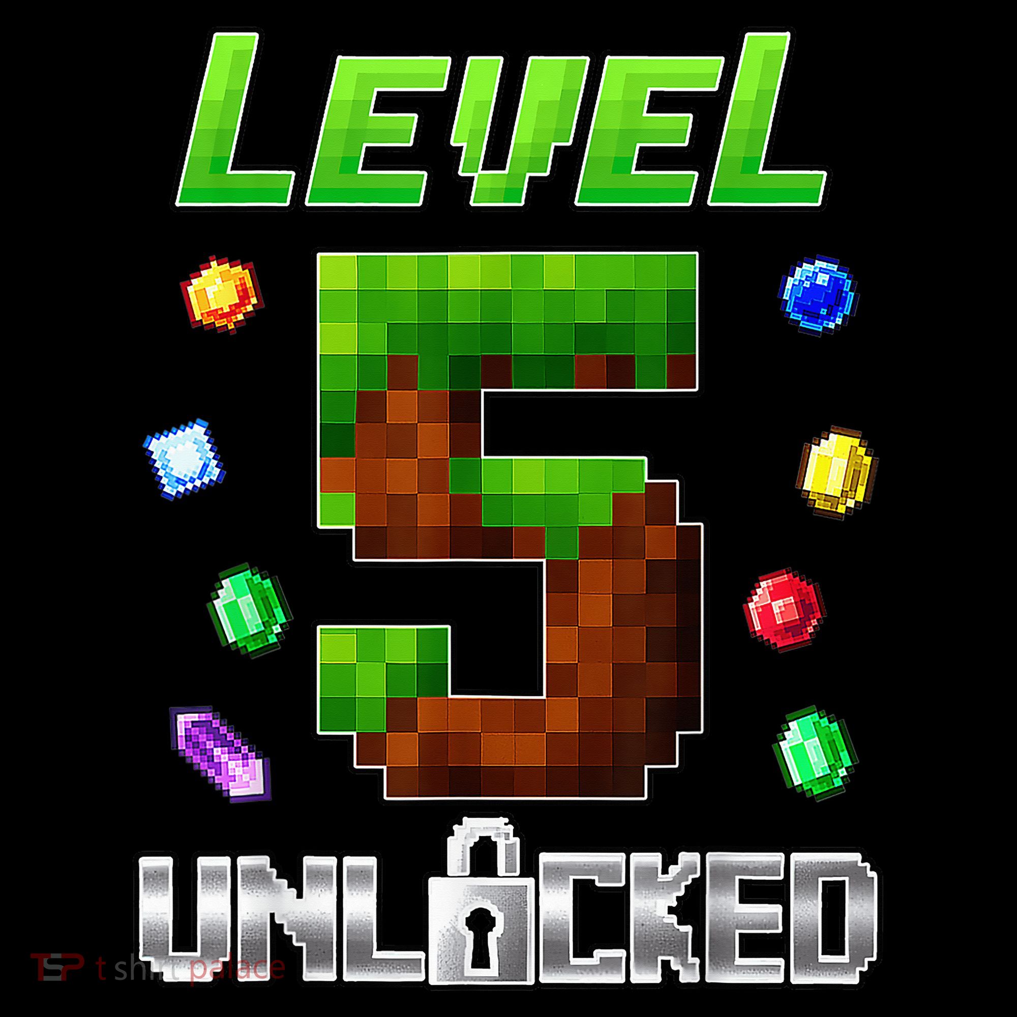 Birthday Boy Level 5 Unlocked 5th Birthday Game Pixel Ornament