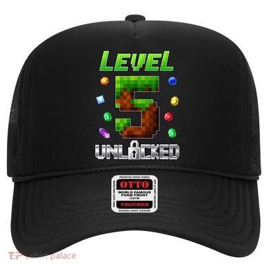 Birthday Boy Level 5 Unlocked 5th Birthday Game Pixel Hat