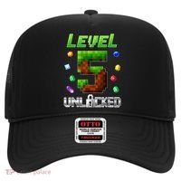 Birthday Boy Level 5 Unlocked 5th Birthday Game Pixel Hat thumb 0