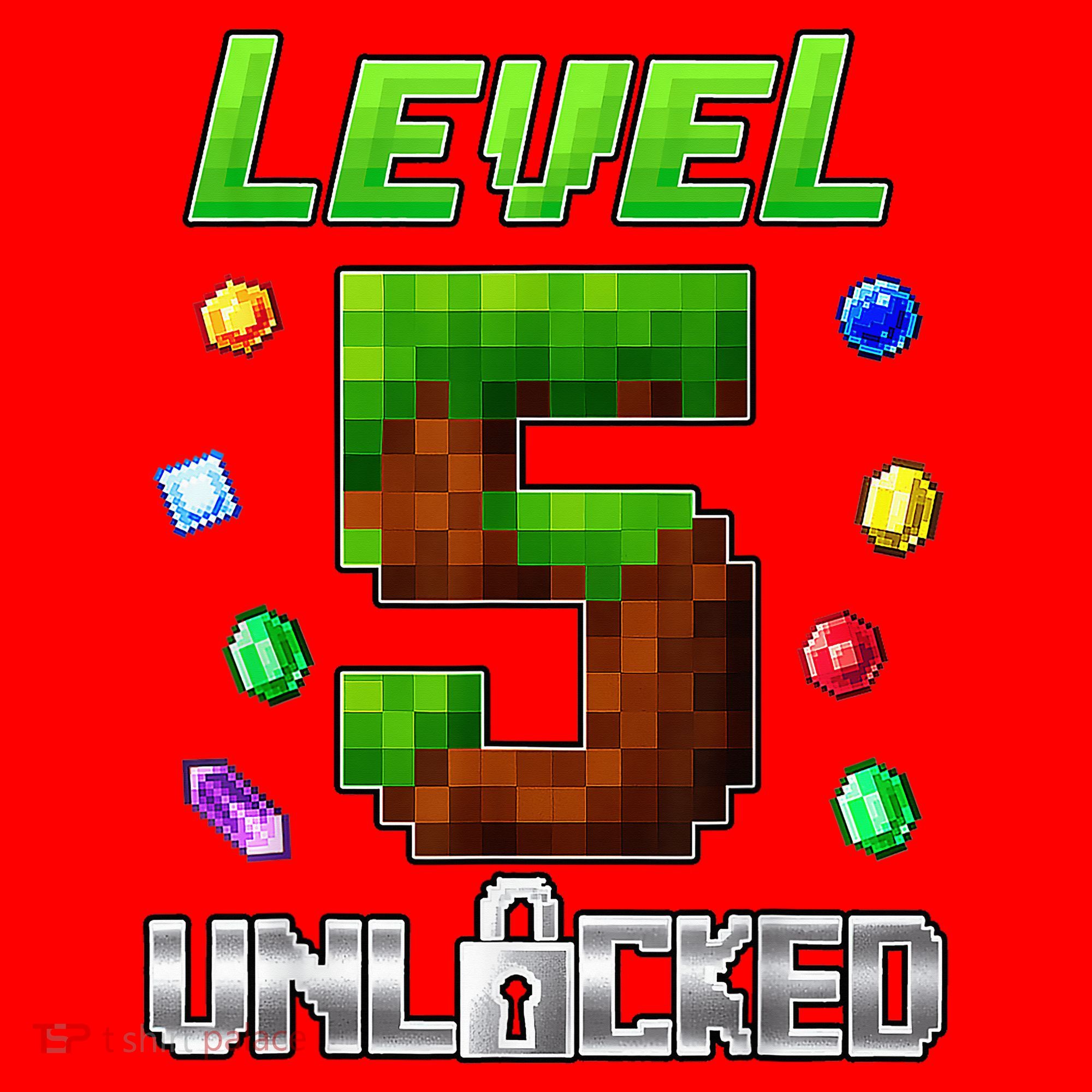 Birthday Boy Level 5 Unlocked 5th Birthday Game Pixel Santa Hat