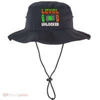 Birthday Boy Level 6 Unlocked 6th Birthday Game Pixel Bucket Hat thumb 0