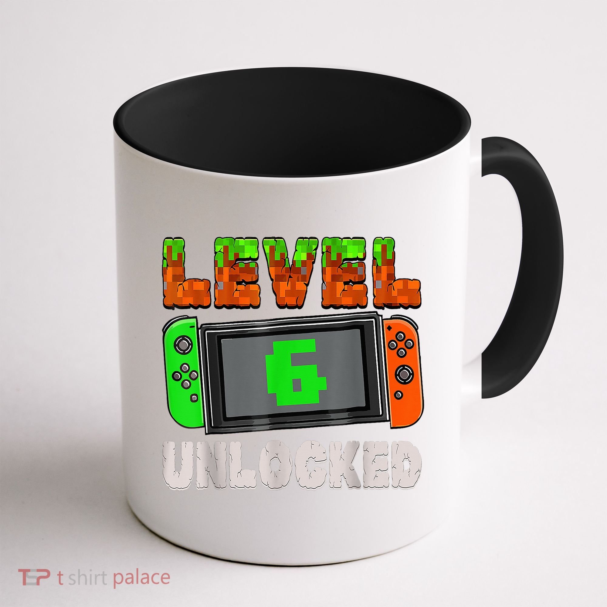 Birthday Boy Level 6 Unlocked 6th Birthday Game Pixel Coffee Mug