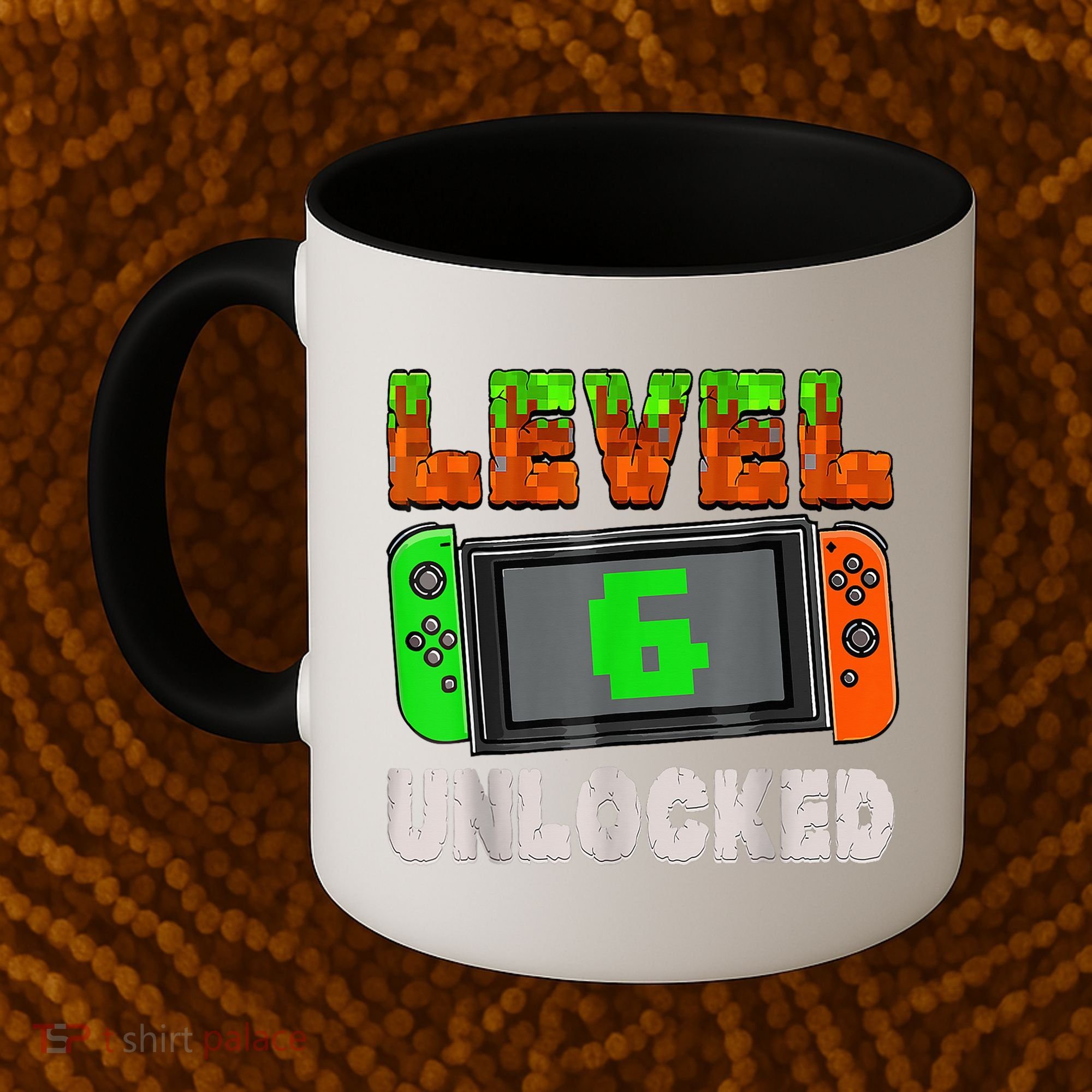 Birthday Boy Level 6 Unlocked 6th Birthday Game Pixel Coffee Mug