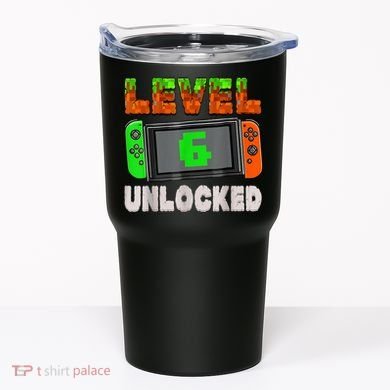 Birthday Boy Level 6 Unlocked 6th Birthday Game Pixel Tumbler