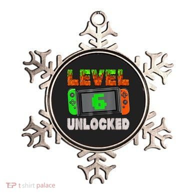 Birthday Boy Level 6 Unlocked 6th Birthday Game Pixel Ornament