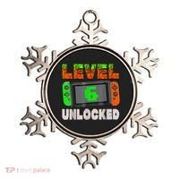 Birthday Boy Level 6 Unlocked 6th Birthday Game Pixel Ornament thumb 0