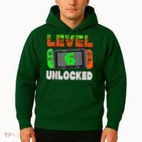 Birthday Boy Level 6 Unlocked 6th Birthday Game Pixel Hoodie thumb 2