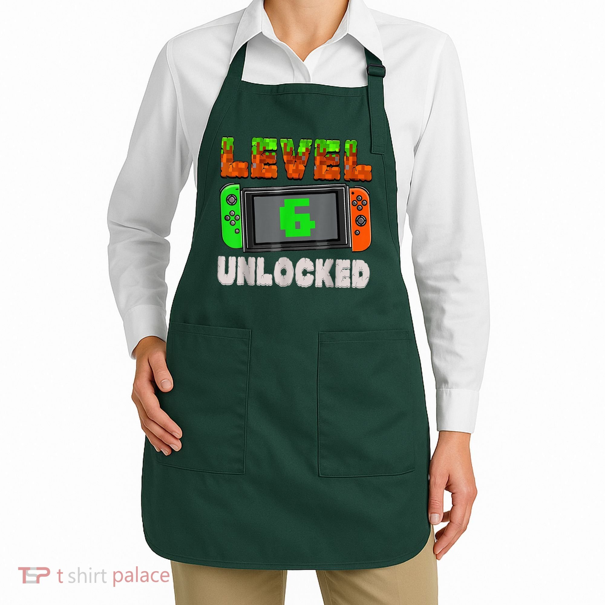 Birthday Boy Level 6 Unlocked 6th Birthday Game Pixel Apron