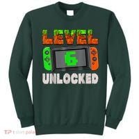 Birthday Boy Level 6 Unlocked 6th Birthday Game Pixel Sweatshirt thumb 0
