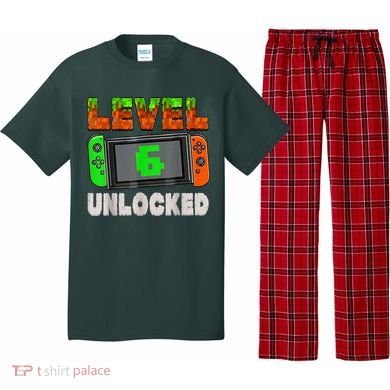 Birthday Boy Level 6 Unlocked 6th Birthday Game Pixel Pajama Set