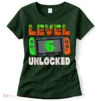 Birthday Boy Level 6 Unlocked 6th Birthday Game Pixel Women's T-Shirt thumb 0
