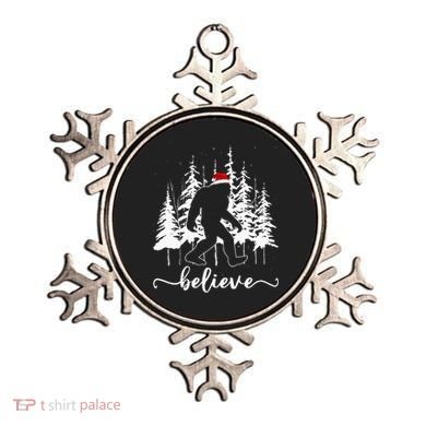 Believe Bigfoot Light Santa Squatch Christmas Tree Pajamas Ornament
