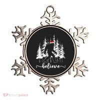 Believe Bigfoot Light Santa Squatch Christmas Tree Pajamas Ornament thumb 0
