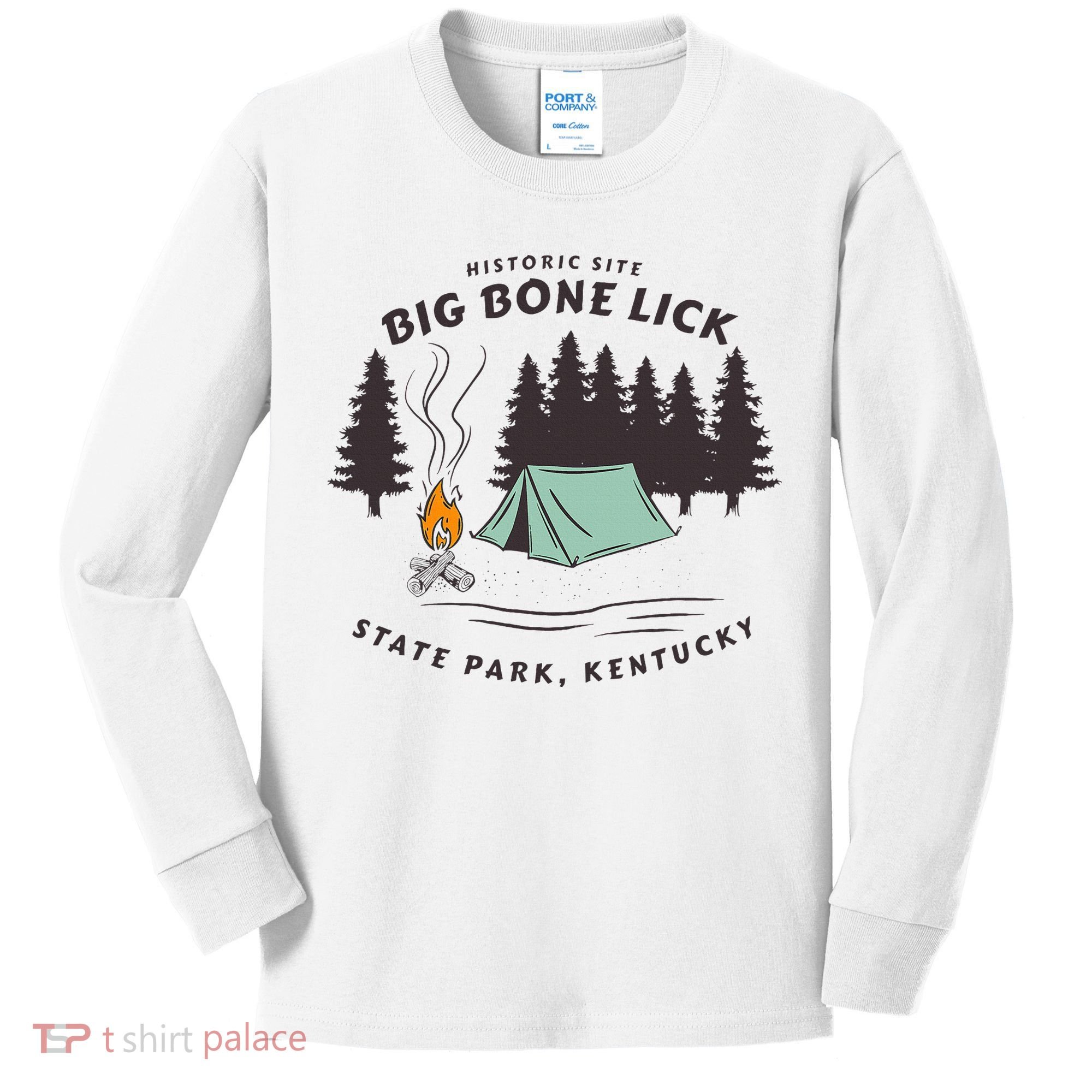 Big Bone Lick Park Kids Long Sleeve Shirt