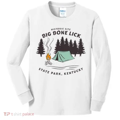 Big Bone Lick Park Kids Long Sleeve Shirt