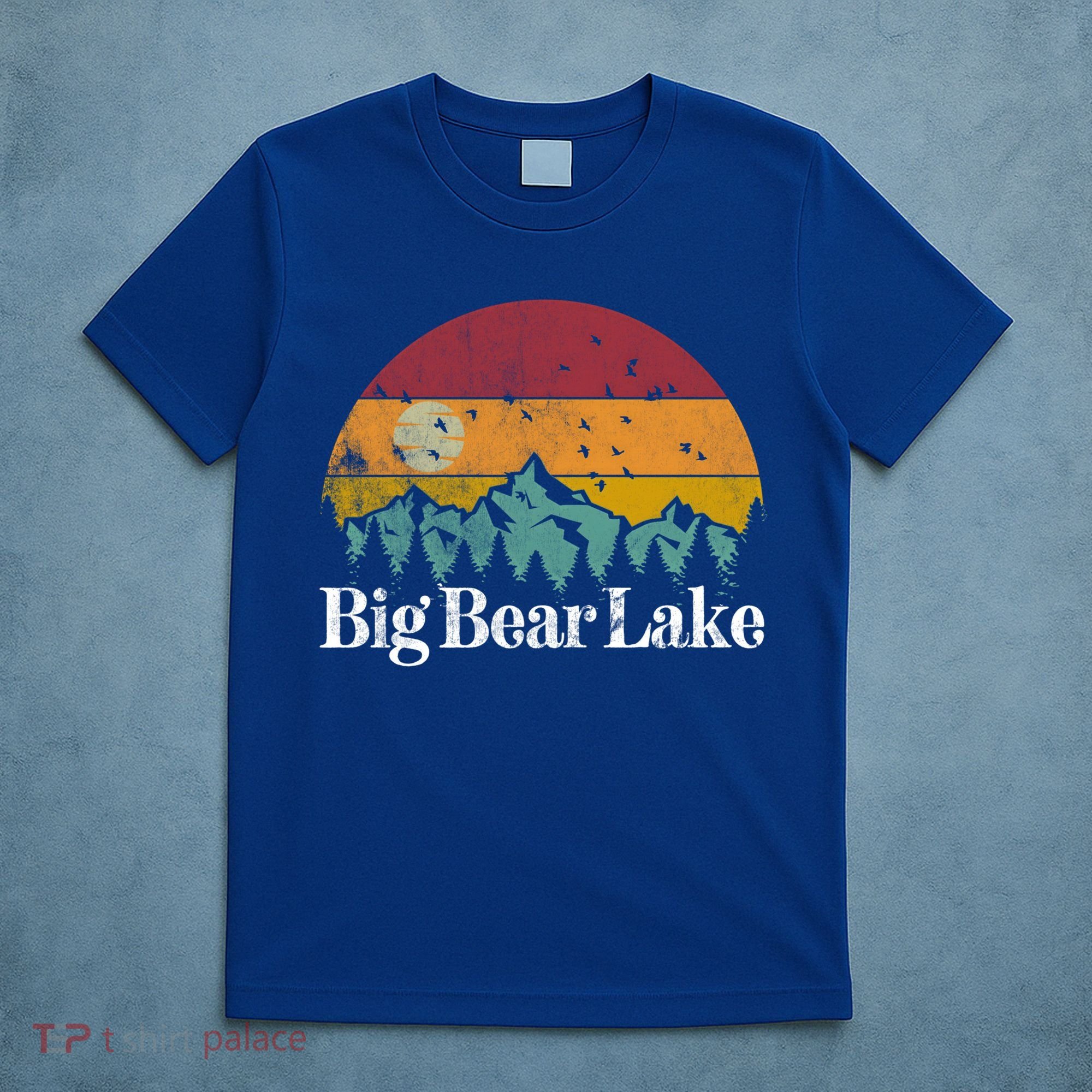 Big Bear Lake California 70S 80S Retro Vintage Mountain Ski Gift T-Shirt
