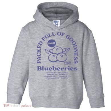 Blueberries Toddler Hoodie