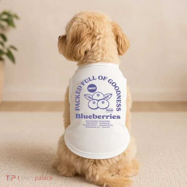 Blueberries Doggie Tank