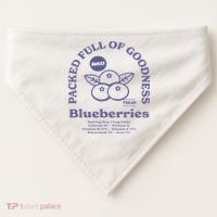 Blueberries USA-Made Doggie Bandana thumb 0