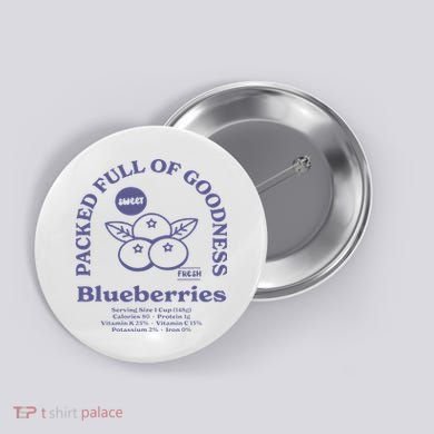 Blueberries Button