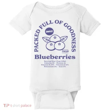 Blueberries Baby Bodysuit