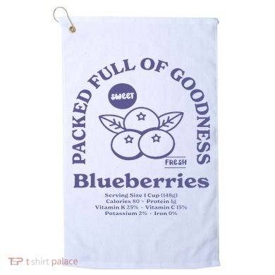 Blueberries Golf Towel
