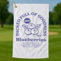 Blueberries Golf Towel thumb 1
