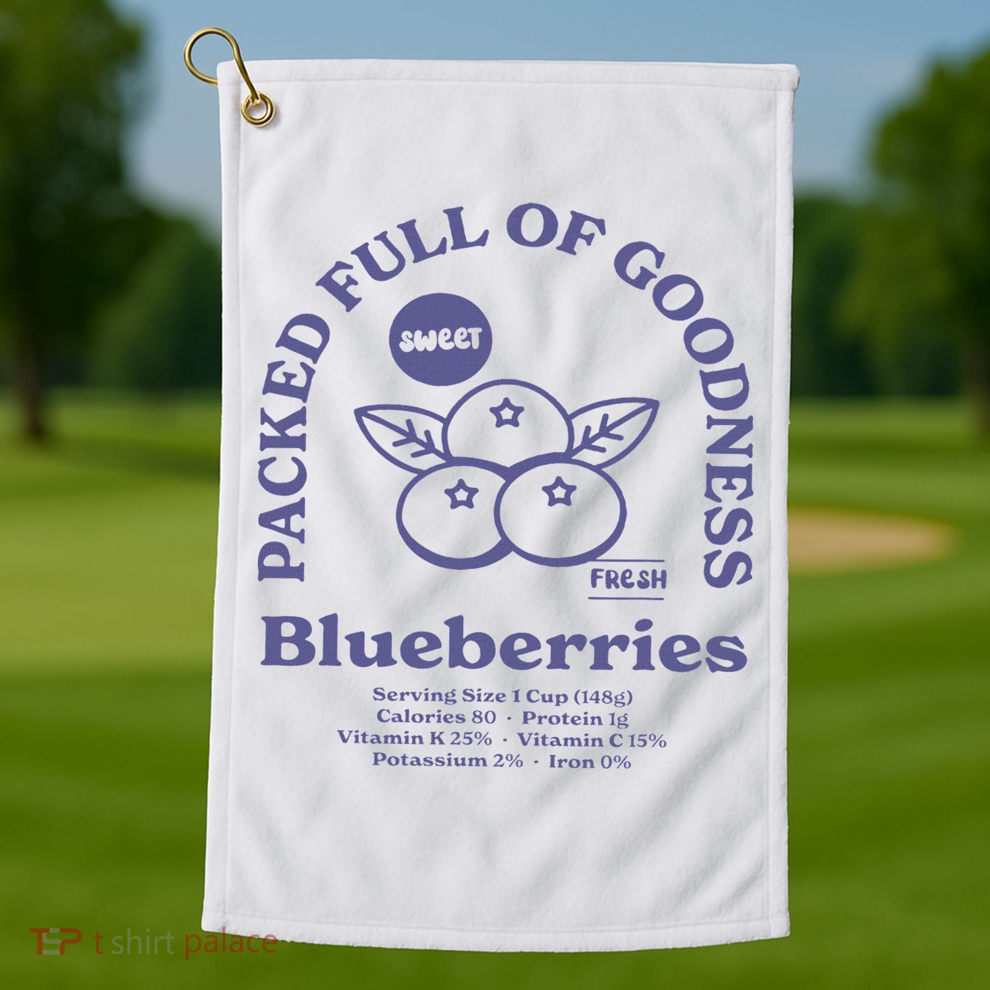 Blueberries Golf Towel