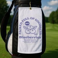 Blueberries Golf Towel thumb 2