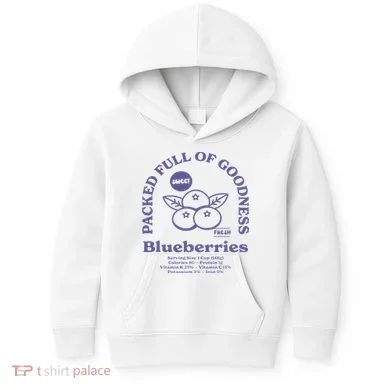 Blueberries Kids Hoodie