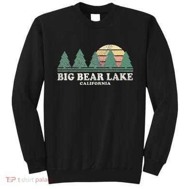Big Bear Lake Ca Vintage Throwback Retro 70s Design Sweatshirt