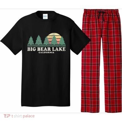 Big Bear Lake Ca Vintage Throwback Retro 70s Design Pajama Set
