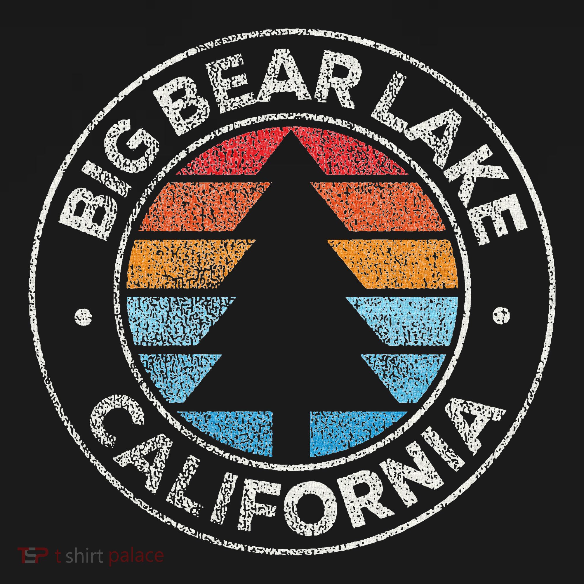 Big Bear Lake California Ca Vintage Graphic Retro 70s T-Shirt