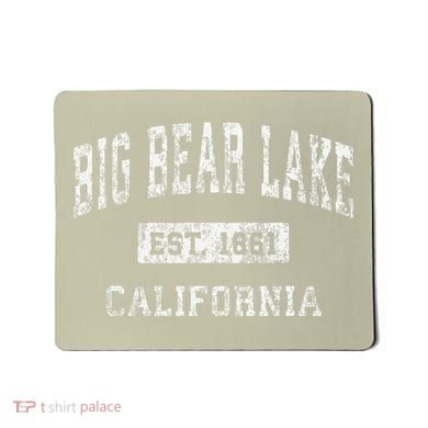 Big Bear Lake California Ca Vintage Established Mousepad