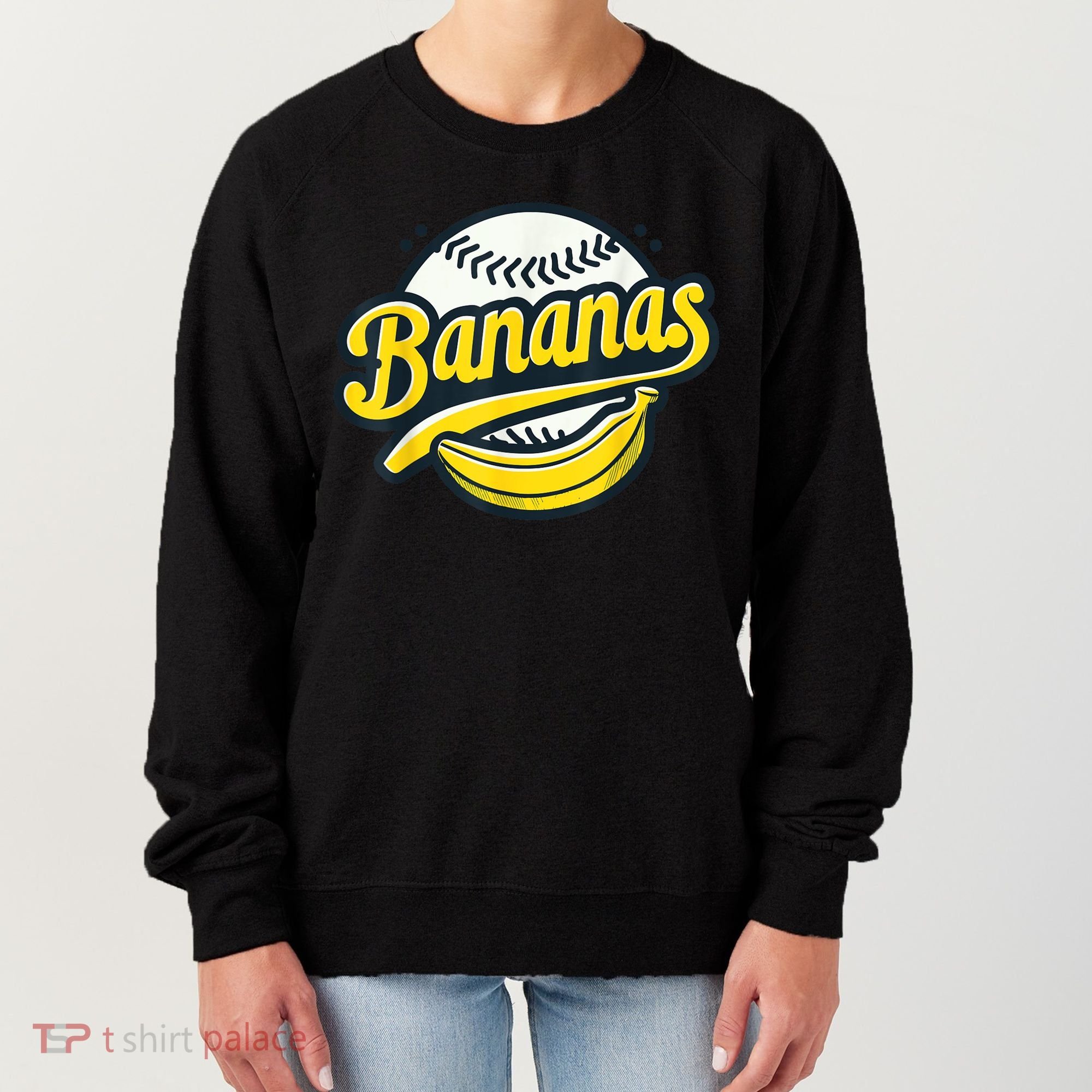 Banana Baseball Lover Cool Game Kawaii Women's Sweatshirt