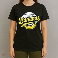 Banana Baseball Lover Cool Game Kawaii T-Shirt thumb 4