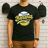 Banana Baseball Lover Cool Game Kawaii T-Shirt thumb 6