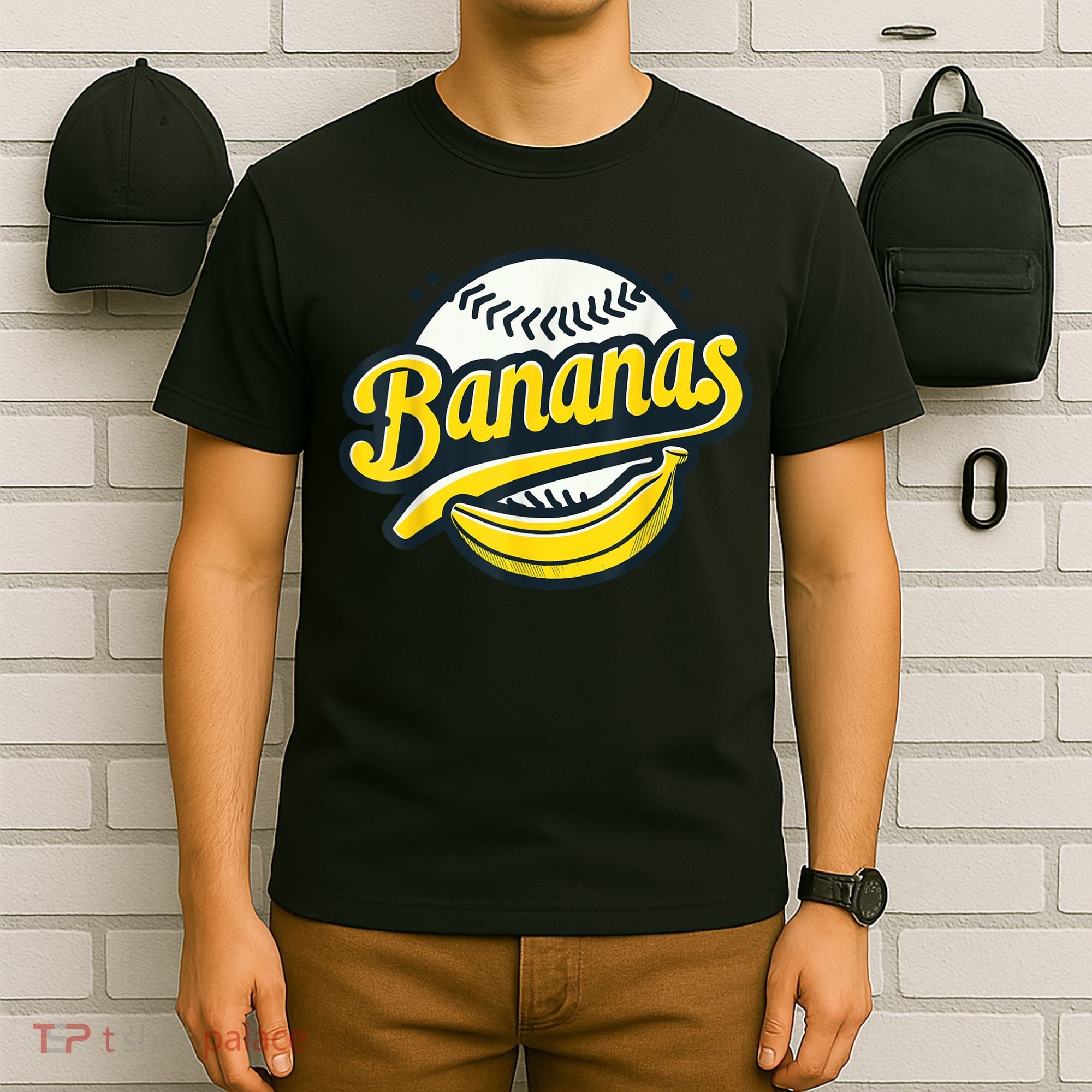 Banana Baseball Lover Cool Game Kawaii T-Shirt