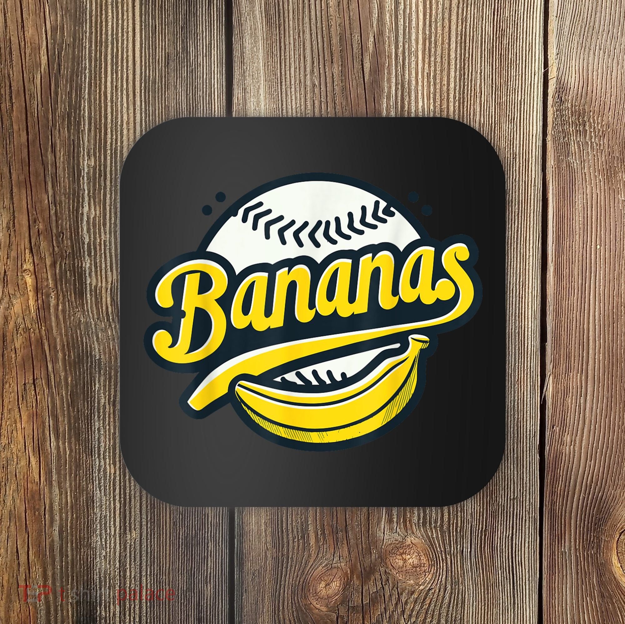Banana Baseball Lover Cool Game Kawaii Coaster