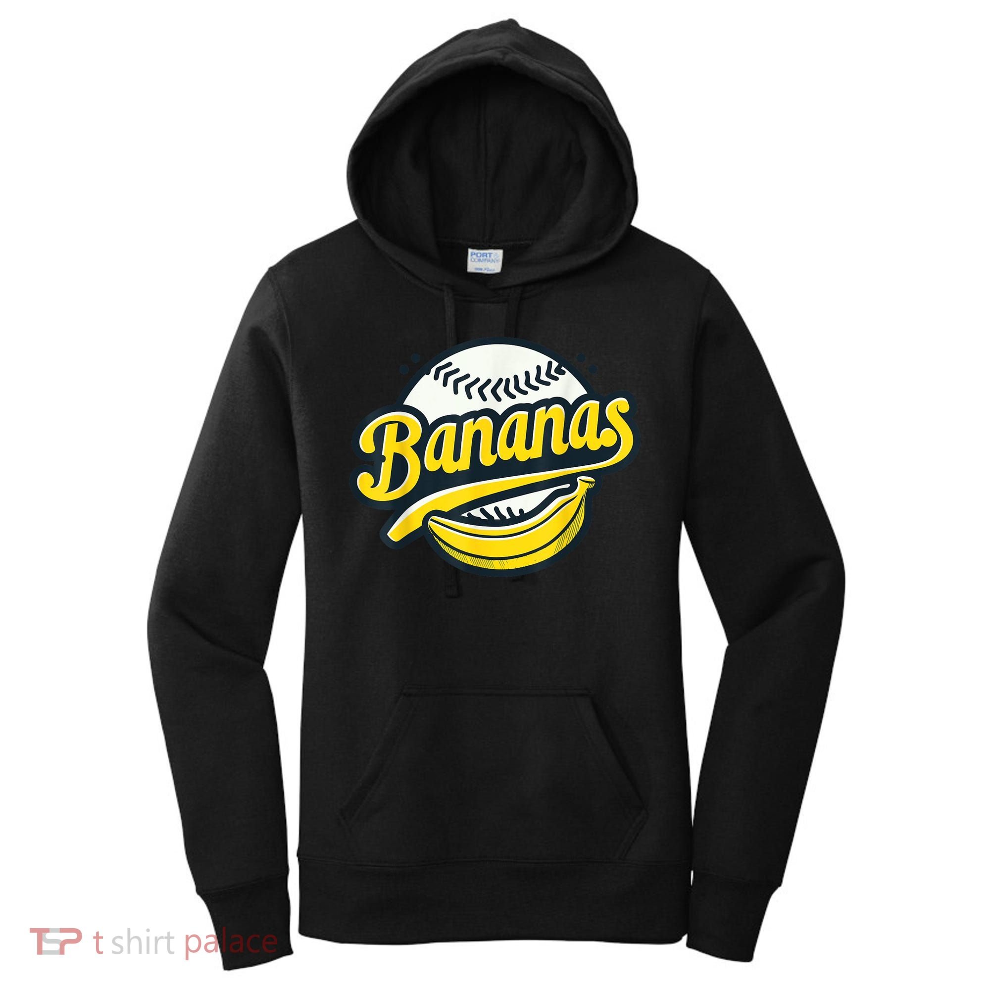 Banana Baseball Lover Cool Game Kawaii Women's Hoodie