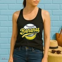 Banana Baseball Lover Cool Game Kawaii Women's Tank Top thumb 2