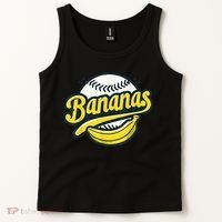 Banana Baseball Lover Cool Game Kawaii Tank Top thumb 2